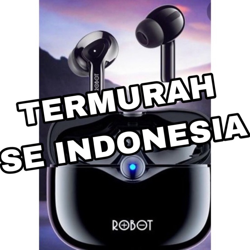 Jual Headset Bluetooth Robot Airbuds T30 Black Shopee Indonesia