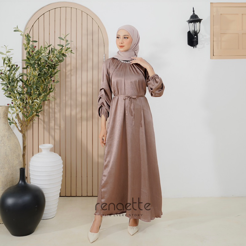 Jual Renaette Hana Dress Dress Kondangan Gamis Payet Dress