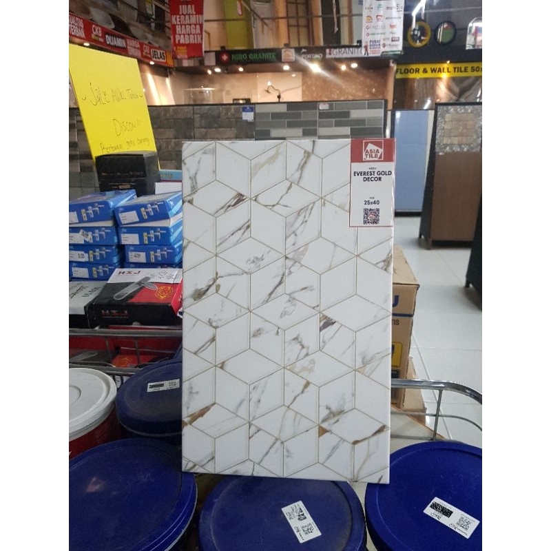 Jual Keramik Dinding Asia Tile 25x40 Everest Decor KW 1 / Asia Tile