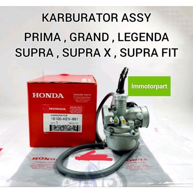 Jual Karburator Supra X Grand Supra Fit Legenda Prima Win Original Ahm Shopee Indonesia