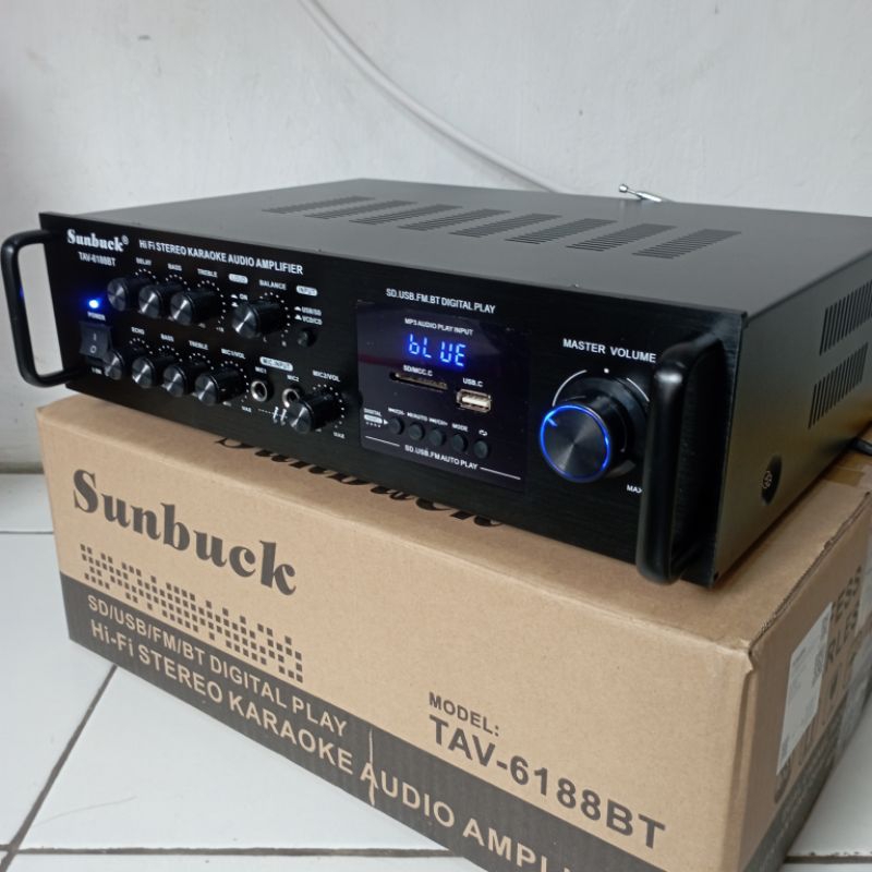 Jual Power Amplifier With Fan/Kipas Bluetooth Karaoke Fm Radio