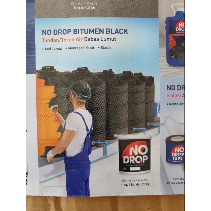 Jual Avian No Drop Bitumen Black Cat Pelapis Anti Bocor 1 Kg | Shopee ...