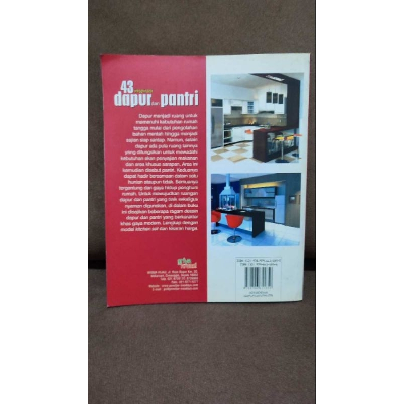 Jual Buku Interior Design : 43 INSPIRASI DAPUR DAN PANTRI | Shopee ...