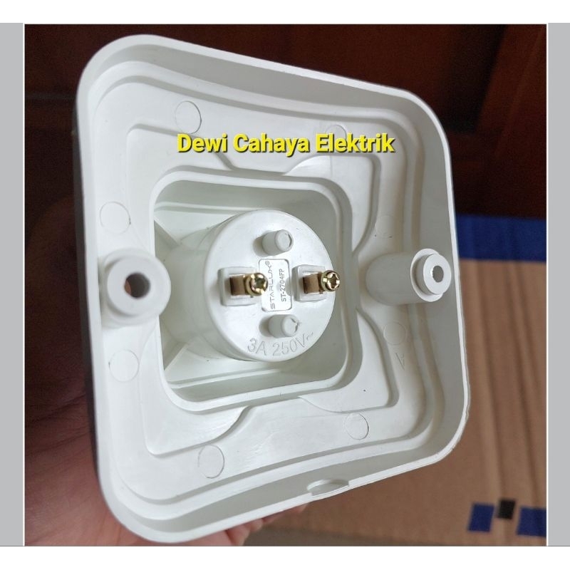 Jual Fitting Plafon E27 Terminal Kuningan SNI Putih - Fiting Plafon ...