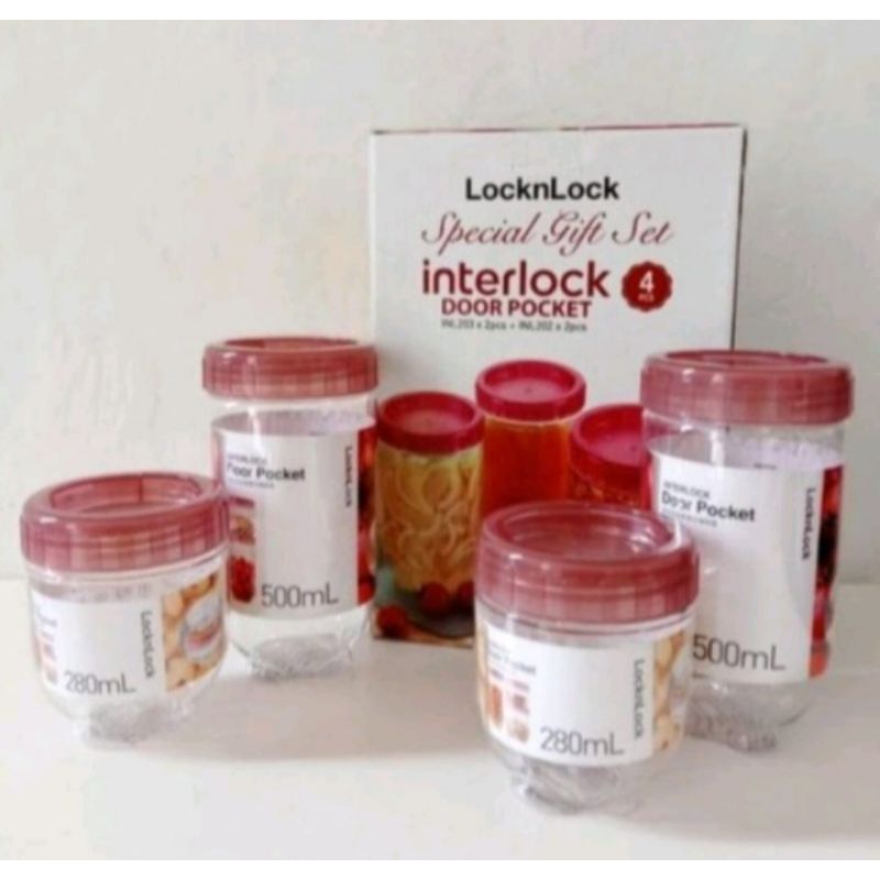 Jual LocknLock - Toples Interlock Set 4 pcs (new dan original) | Shopee ...
