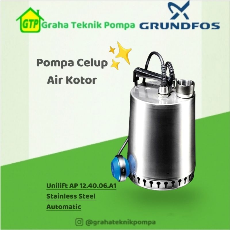 Jual Grundfos Unilift Ap A Pompa Celup Air Kotor Shopee