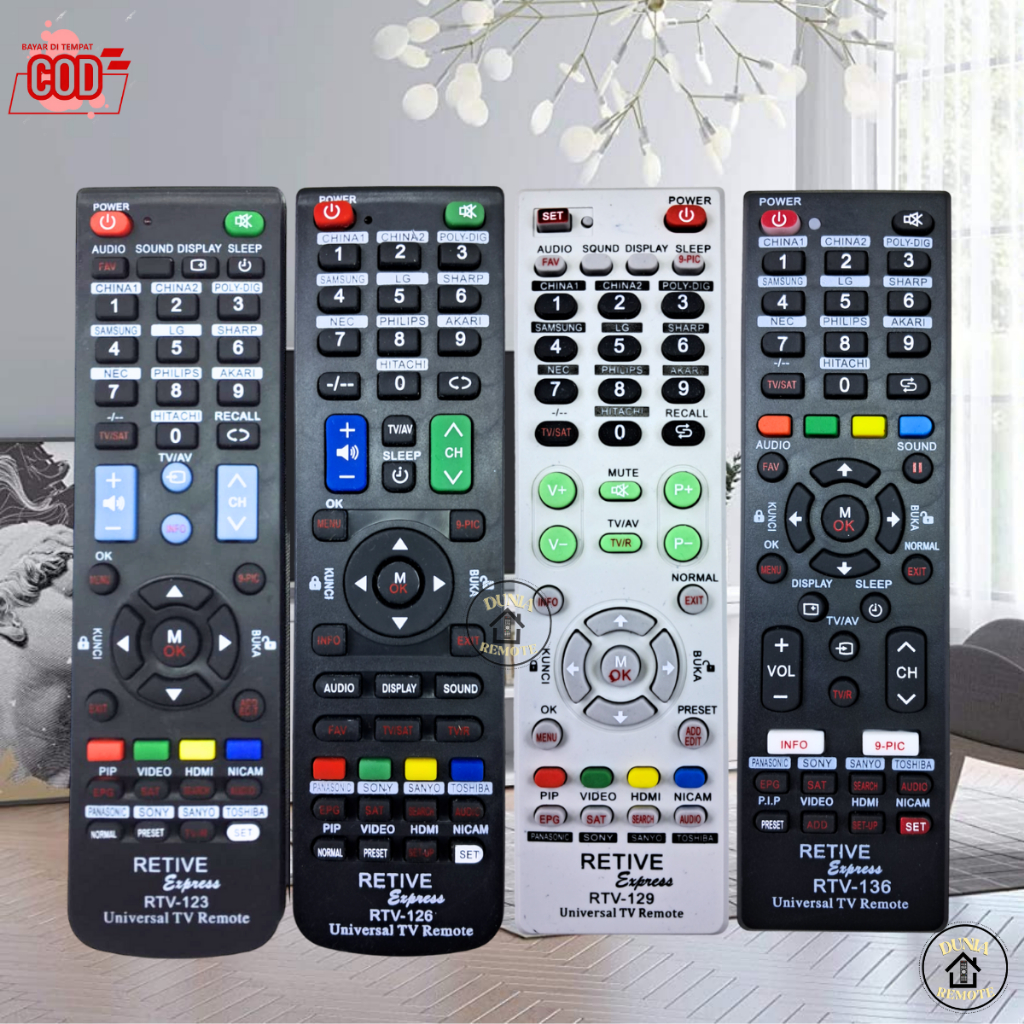 Jual Remot Remote Tv Multi Lcd Led Retive Digital Receiver Parabola Hdmi Tanpa Dus Shopee