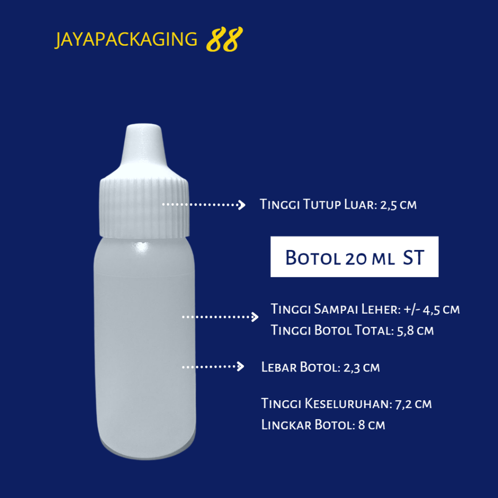 Jual JP88 BOTOL 20 ML ST DERAT ESSEN ESEN NON SEGEL (TUTUP DALAM SUMPEL ...