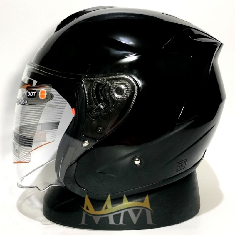 Jual Helm Ink Dynamic Solid Black Glossy Clear Shopee Indonesia