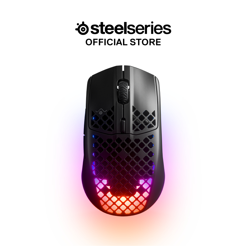 Mouse Da Gaming SteelSeries Aerox 3 Wireless - Leggero 68g, 200 Ore Batteria, Impermeabile IP54
