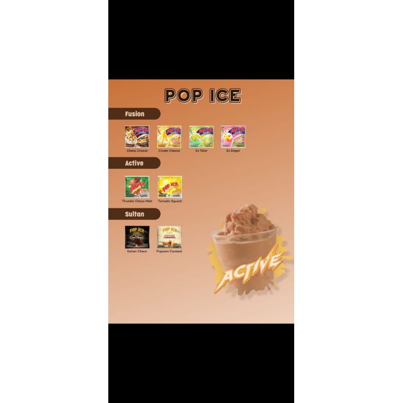 Jual Pop Ice Sachet Minuman Blender Aneka Rasa Shopee Indonesia