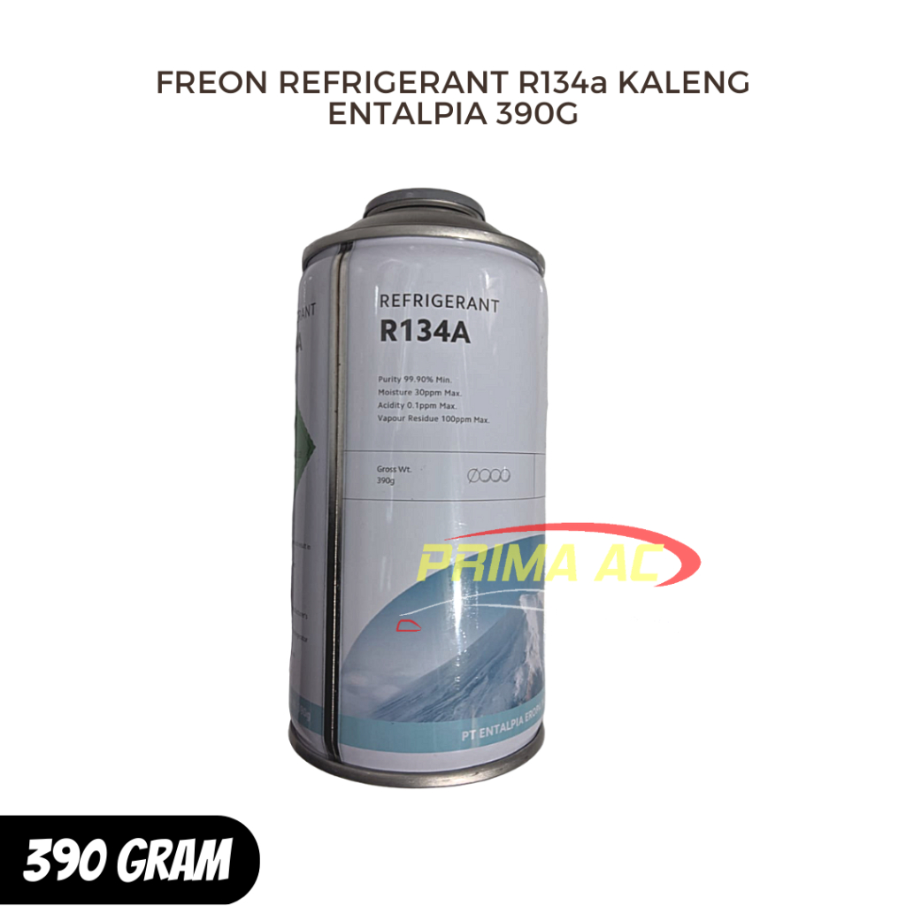 Jual FREON REFRIGERANT R134a KALENG ENTALPIA 390 GRAM | Shopee Indonesia