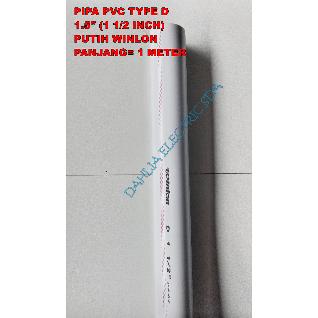 Jual PIPA PVC 1.5 INCH PANJANG 1 METER PUTIH WINLON / TRILLIUN | Shopee ...