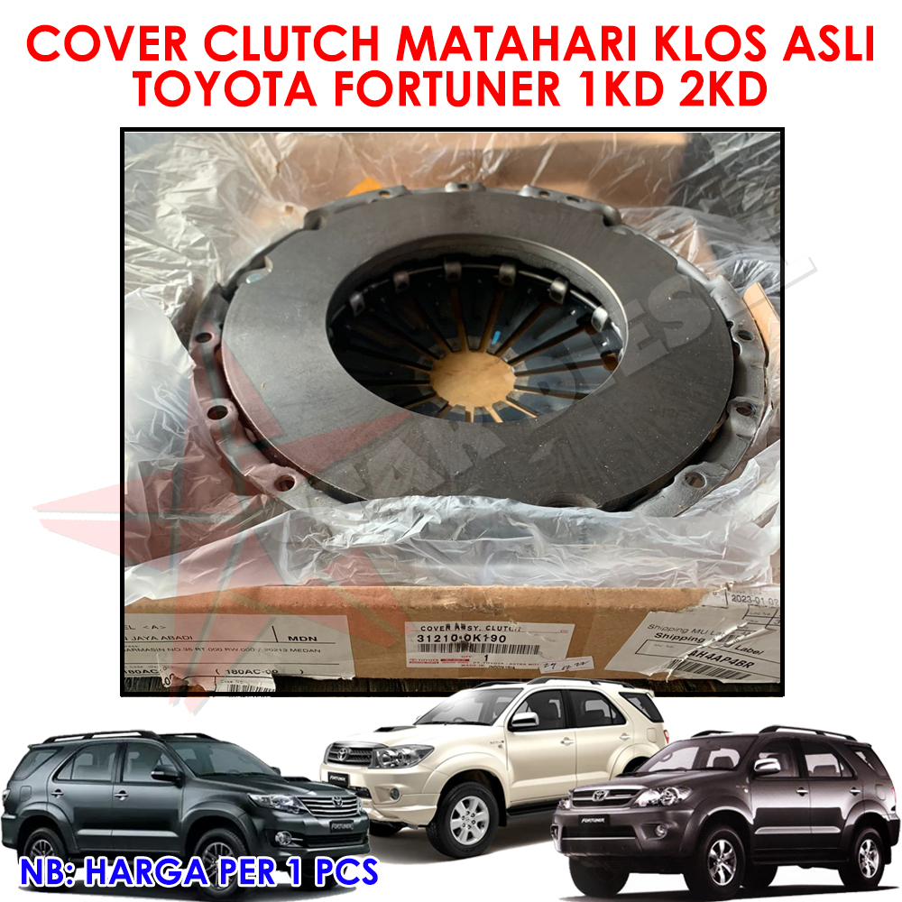 Jual MATAHARI KLOS ASLI TOYOTA FORTUNER 1KD 2KD COVER CLUTCH Shopee