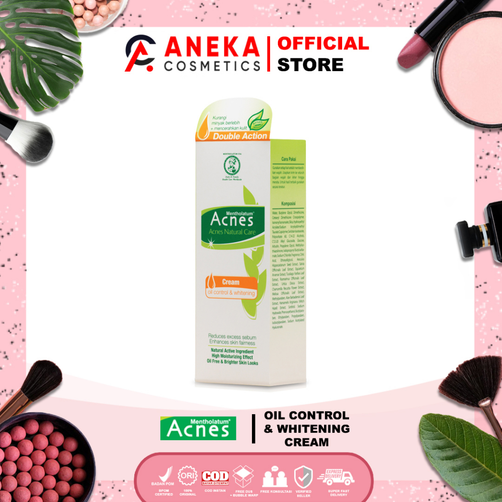 Jual Acnes Natural Care Oil Control Whitening Cream Gr Kulit Bebas Minyak Mengandung