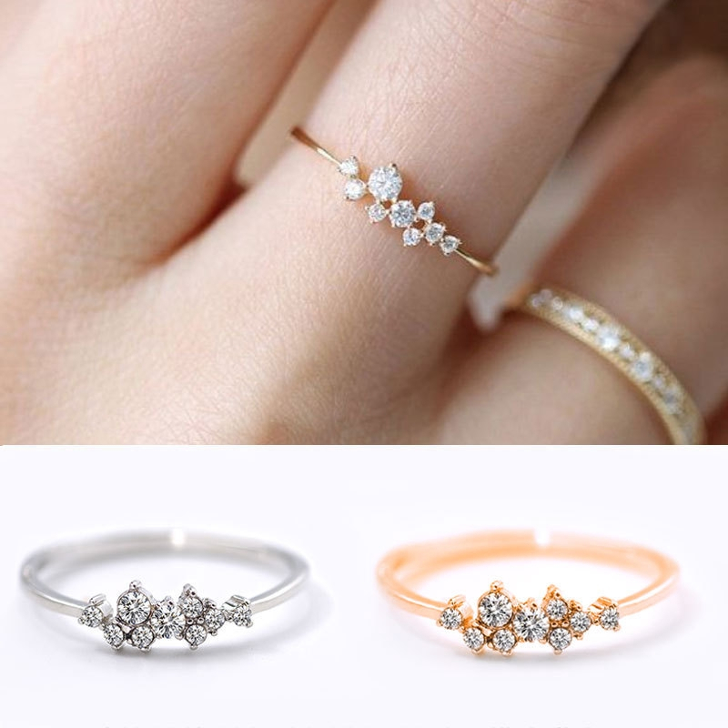 Jual Cincin Fuji Love Ring Desain Korea Bunga Antikarat Wanita Simple