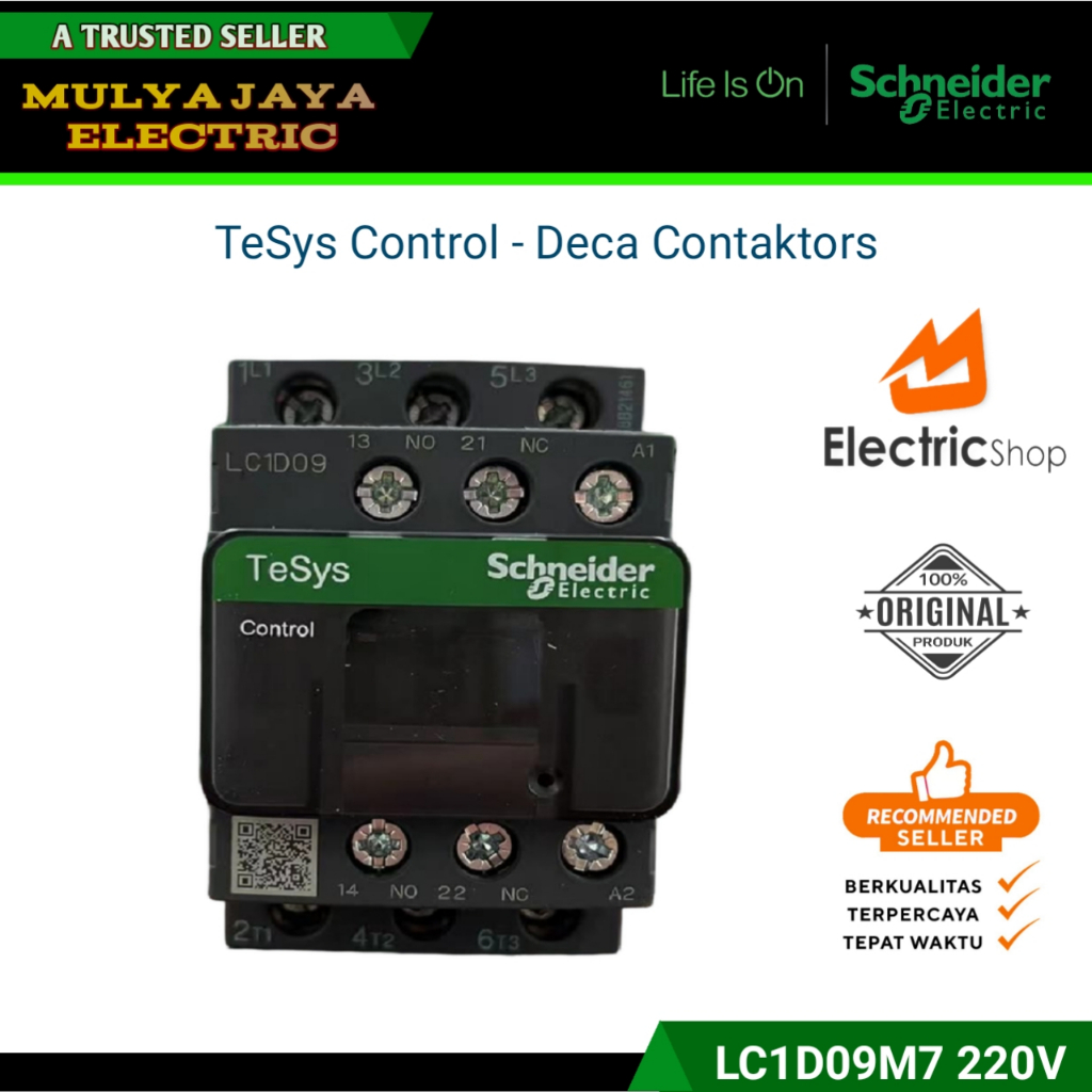 Jual Kontaktor LC1D09M7 Schneider 220v / kontaktor schneider/Contaktor ...