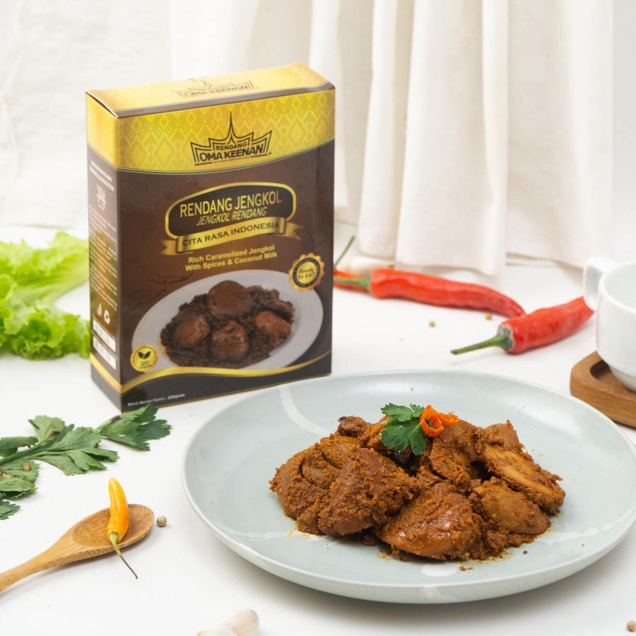 Jual Oma Keenan Rendang Jengkol 250gr Tanpa Pengawet Asli Minangkabau