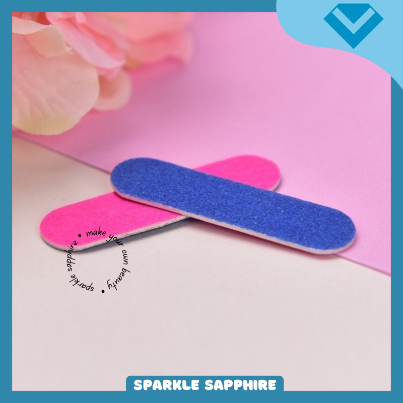 [SATUAN] NAIL DISPOSABLE Kikir Kuku 2 Sisi Nail Buffer Disposable File Nail Art Manicure Pedicure
