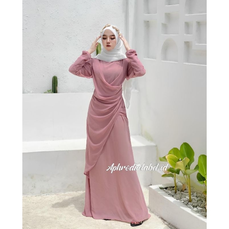 Jual malaysian dress Tiara dress gamis kondangan dress pesta bridesmaid