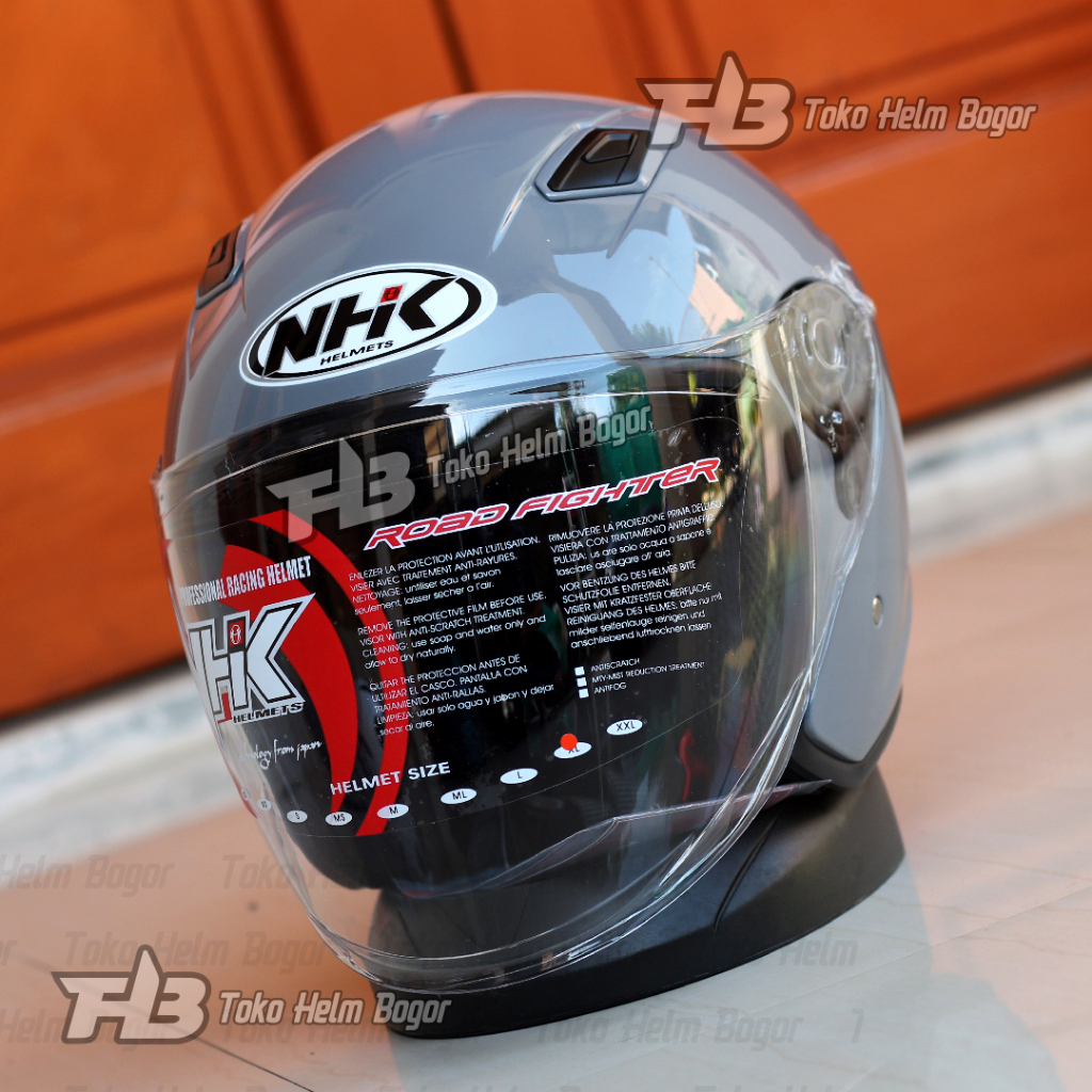 Jual NHK HELM R1 ELITE SOLID SOLID | DIM GREY GLOSSY | SINGLE VISOR ...