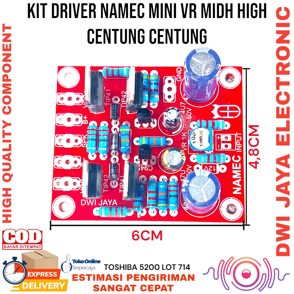 Jual Kit Driver Amplifier Namec MINI VR Midh High Cetung Cetung