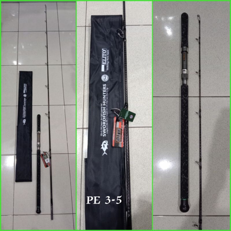 Jual Joran Popping Elito Swordfish Hunters 862/2.58m Ring Guide Fuji ...