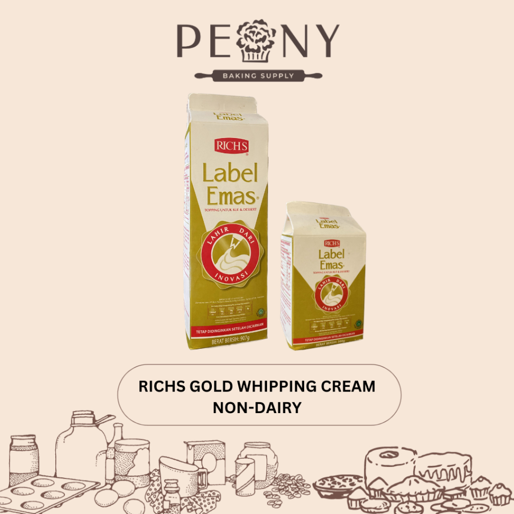 Jual RICHS GOLD LABEL WHIPPING CREAM 907GR, 500GR (DIKIRIM DALAM