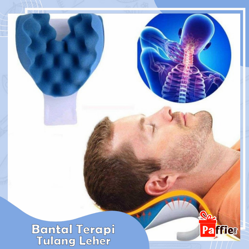 Jual Bantal terapi tulang leher neck pain travel pillow mobil anti ...