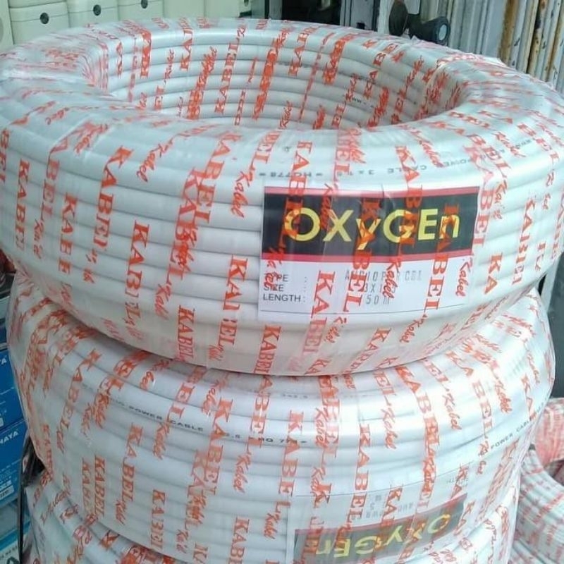 Jual Kabel Listrik OXYGEN 3X1 5 Panjang 50 Meter NYM Kawat Shopee Indonesia