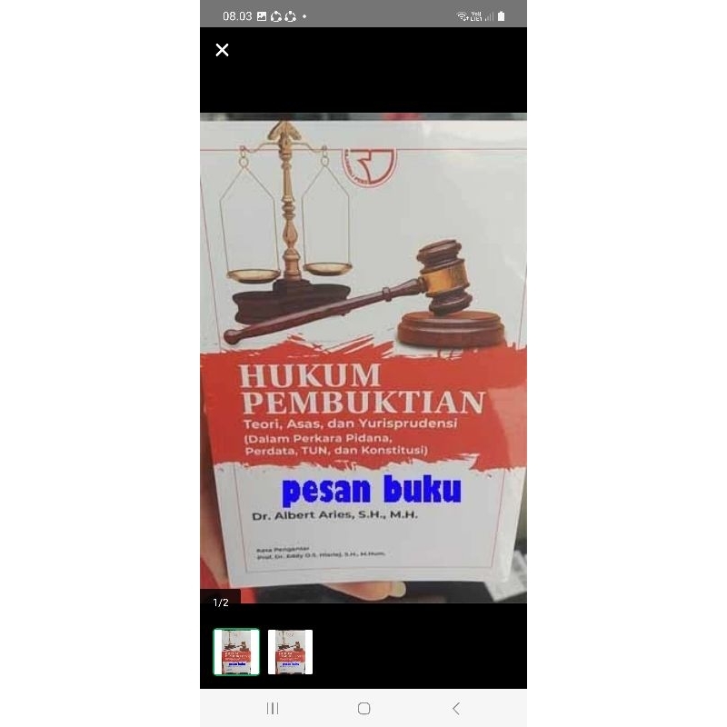 Jual Hukum Pembuktian Teori Asas Dan Yurisprudensi Shopee Indonesia