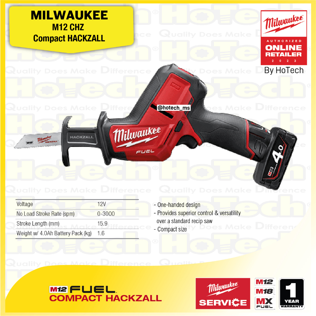 Jual Milwaukee M Chz Compact Hackzall Gergaji Listrik Unit Only