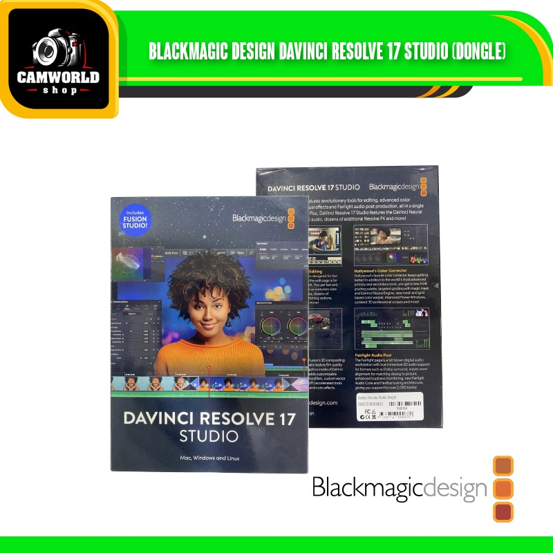 Jual Blackmagic Design DaVinci Resolve 17 Studio (Dongle) | Shopee ...