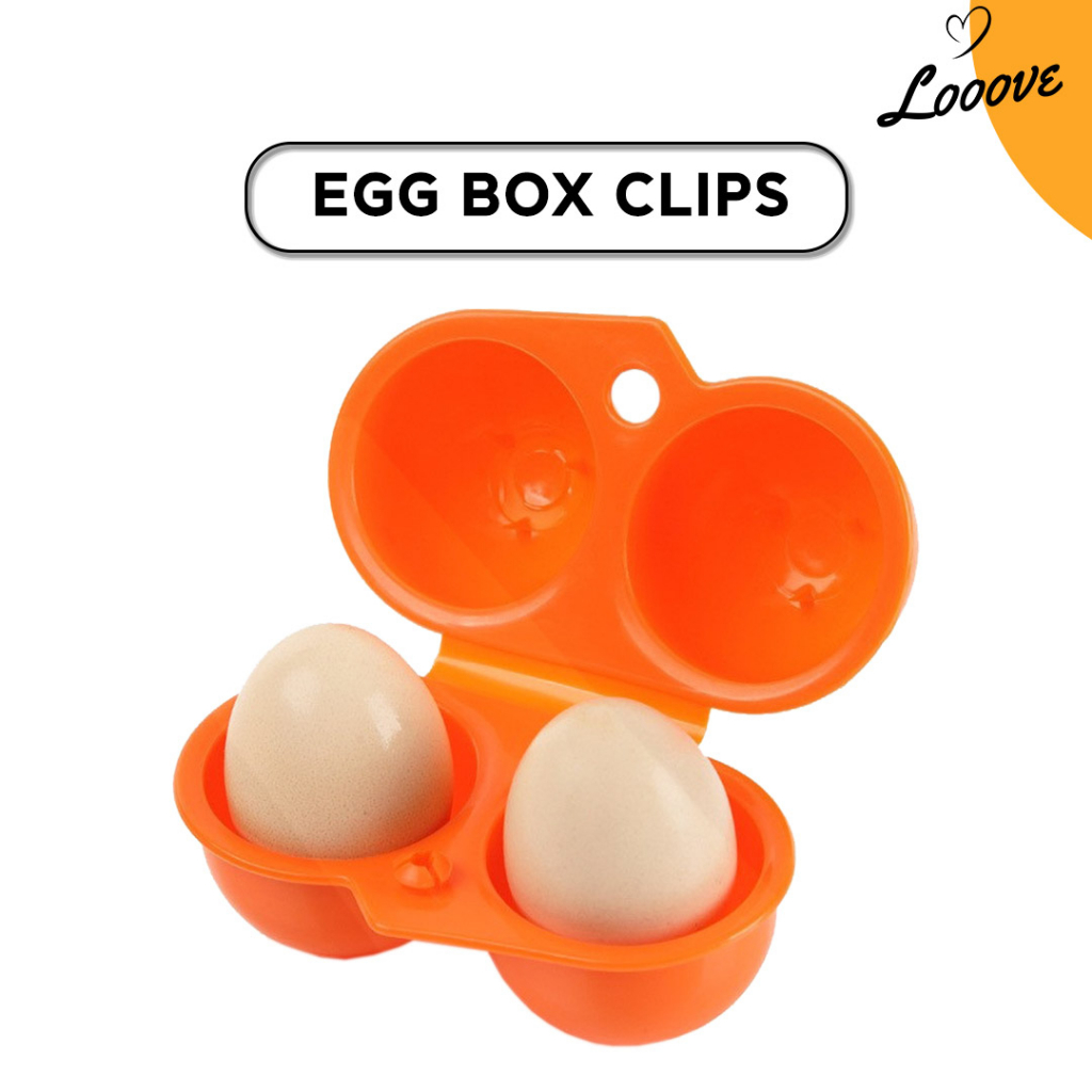 Produktbild von Camping Eierbox Für 2 Eier – Stoßgeschützter Container Aus PP, Mit Sicherheitsverschluss, Spülmaschinenfest, Für Picknick, Wandern & Outdoor-Küche