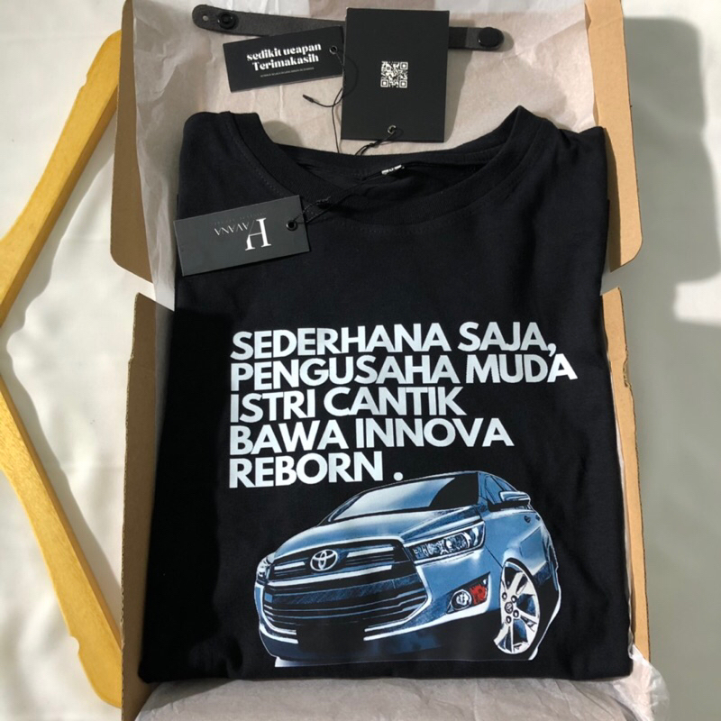 Jual Kaos Quotes pengusaha muda Innova reborn Series Black | Shopee ...
