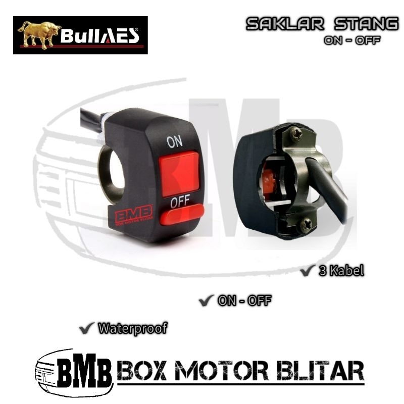 Jual Saklar Stang On Off Bullaes Aes Laser D2 X1 M3 M5 Off Waterproof 3 ...