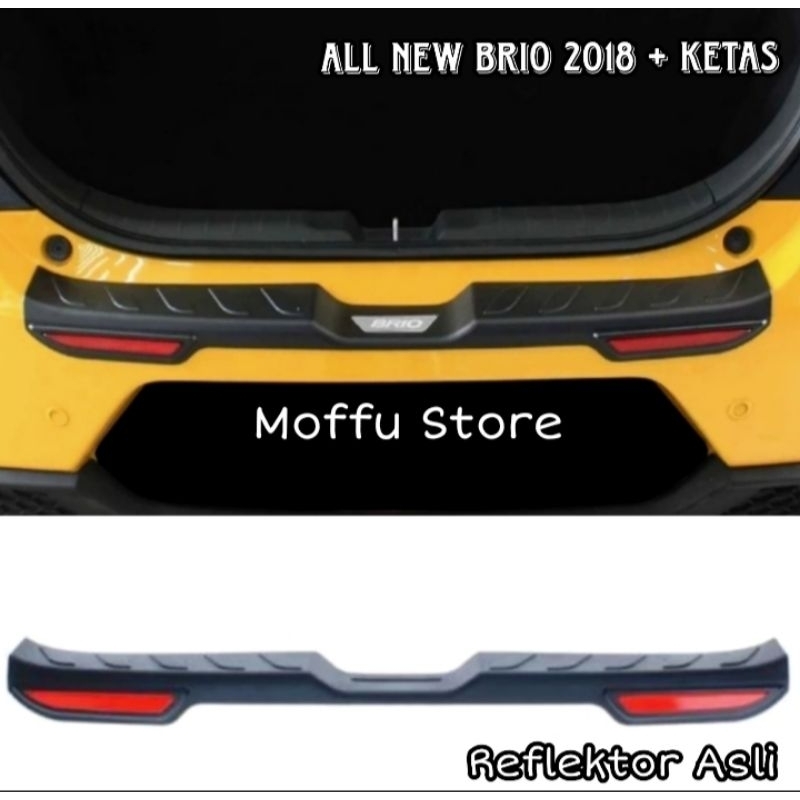 Jual Sill Plate Bagasi Belakang All New Brio Ke Atas Up Reflektor Asli Bisa Nyala Sillplate