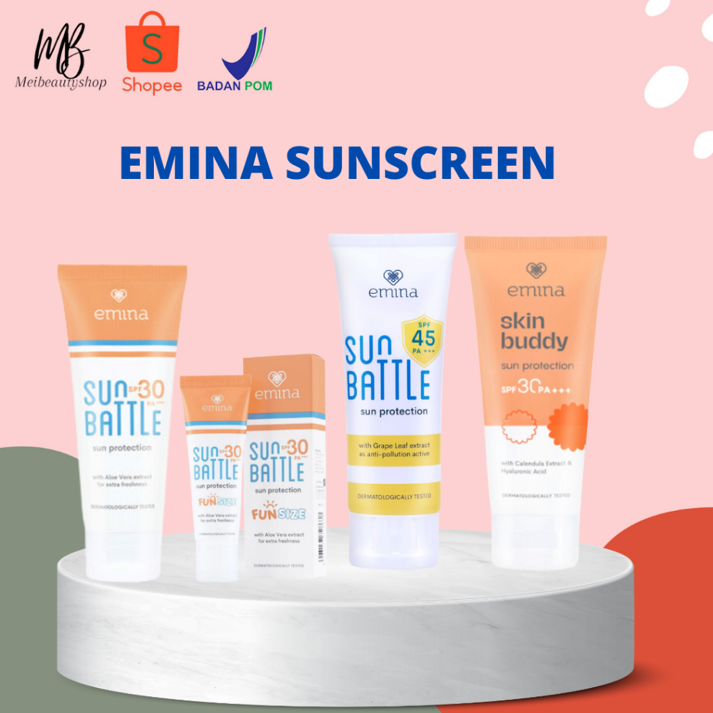 Jual EMINA Sun Protection SPF 30 PA+++ 60mL Emina Sun Battle SPF 45