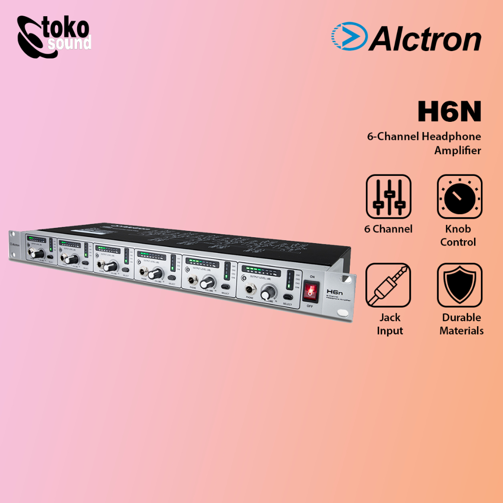 Jual ALCTRON H6N - 6 Channel Headphone Amplifier | Shopee Indonesia