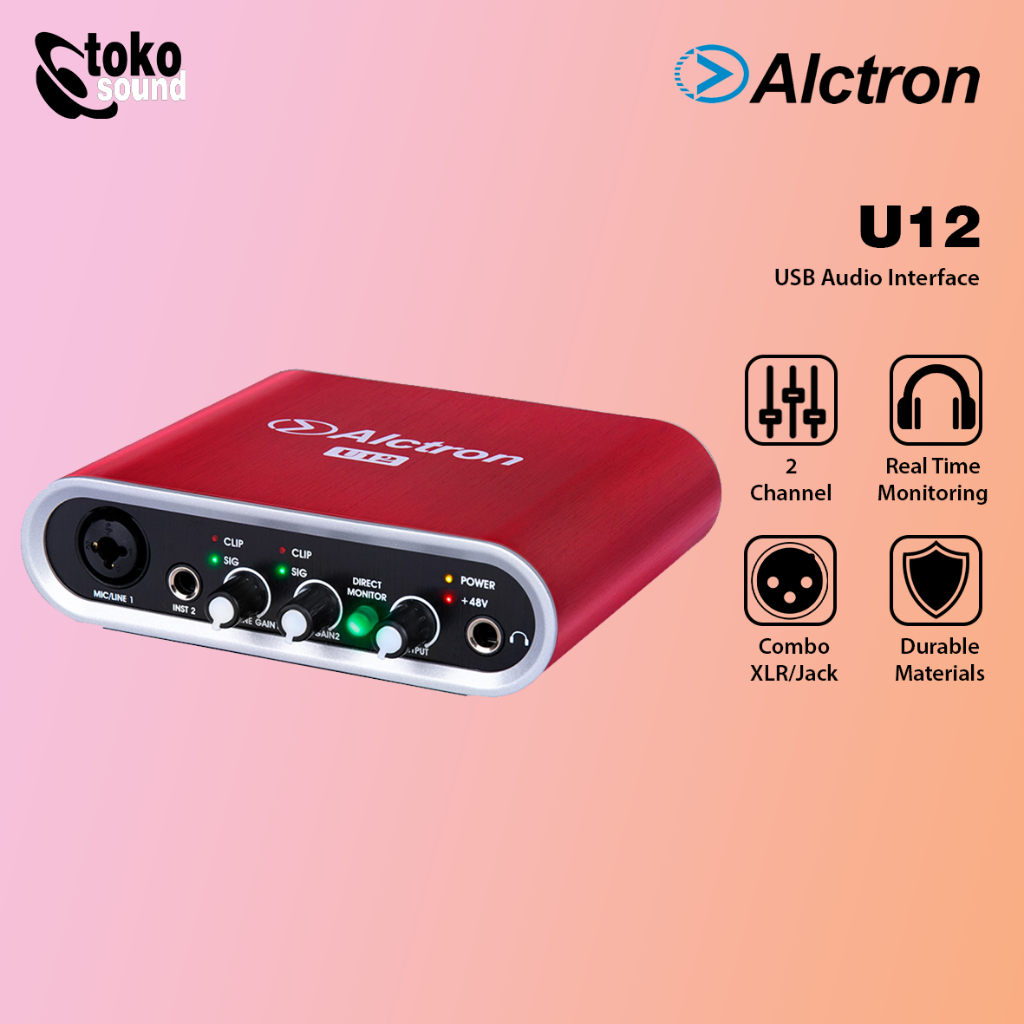 Jual ALCTRON U12 - USB Portable Audio Interface | Shopee Indonesia