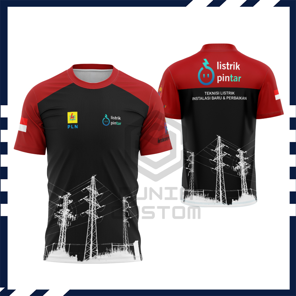 Jual Kaos Pln Listrik Kaos Baju Jersey Pln Listrik Fullprinting Art