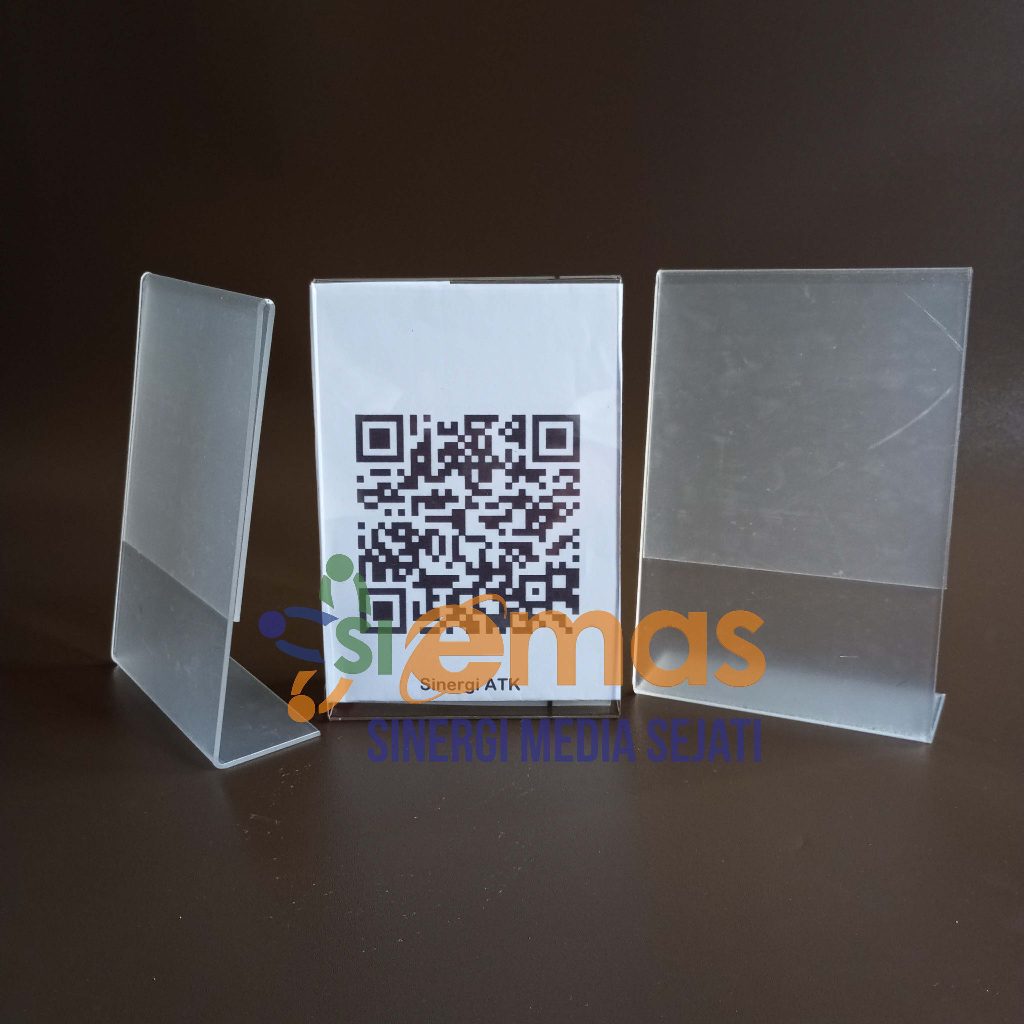 Jual Akrilik Display A6 1 Sisi | Acrylic Standing Mini Tipe L | Holder ...