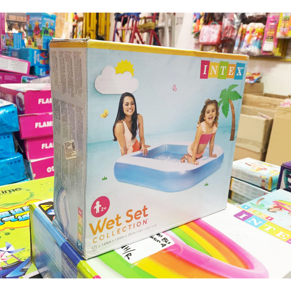 Jual Kolam Renang Anak Rectangle Pool Intex Kolam Wet Set Collection ...