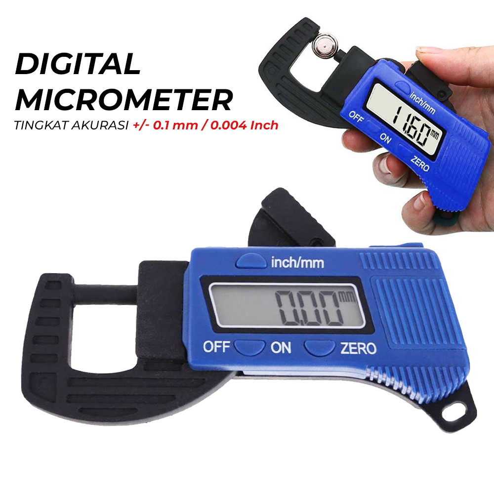 Jual Digital Micrometer Alat Ukur untuk mengukur ketebalan benda Carbon