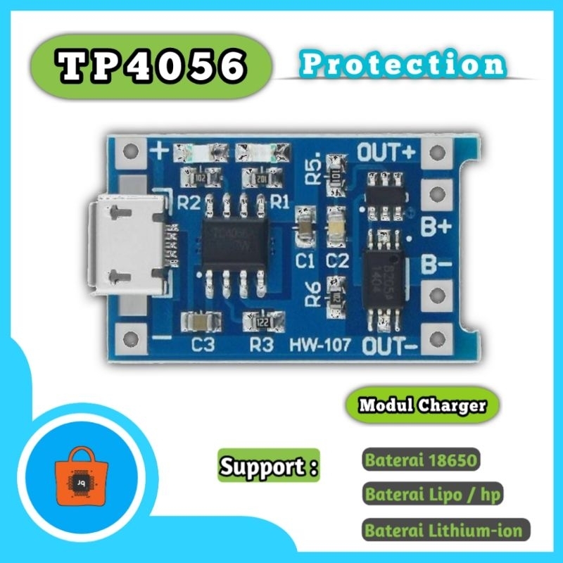 Jual Modul charger baterai tp4056 Step Down 5v to 3,7v (Ket->Deskripsi ...