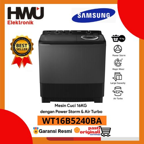 Jual SAMSUNG MESIN CUCI 2 TABUNG 16Kg / Twin Tub Air Turbo Spin ...