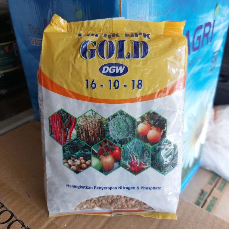 Jual pupuk NPK GOLD 16-10-18/ 1 kg | Shopee Indonesia