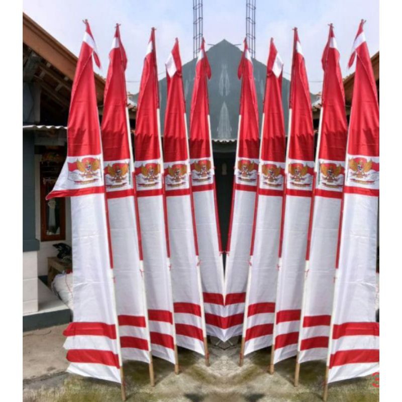 Jual Layur Garuda Merah Putih 4m/umbul Umbul Layur/Bendera Layur Merah ...