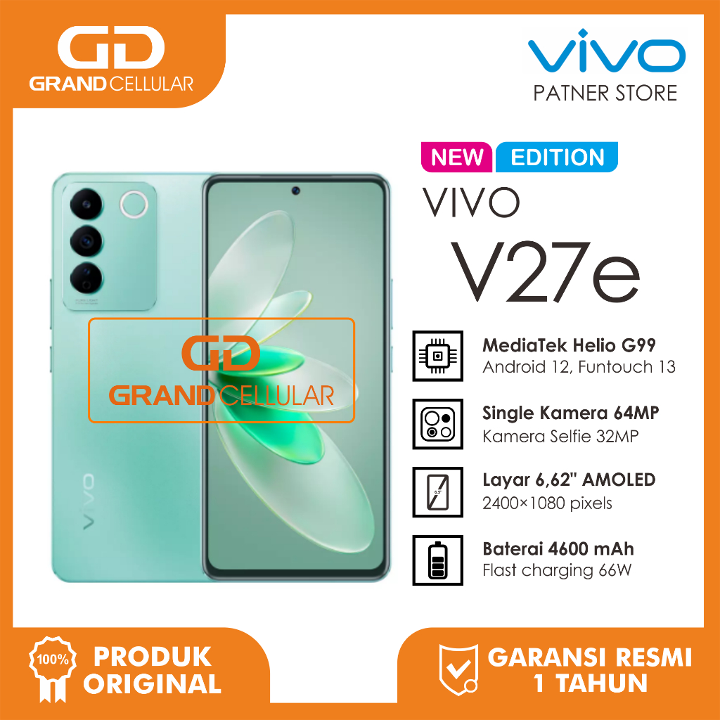 Jual VIVO V27e 12GB RAM 256GB ROM - 8GB RAM 256GB ROM Garansi Resmi ...
