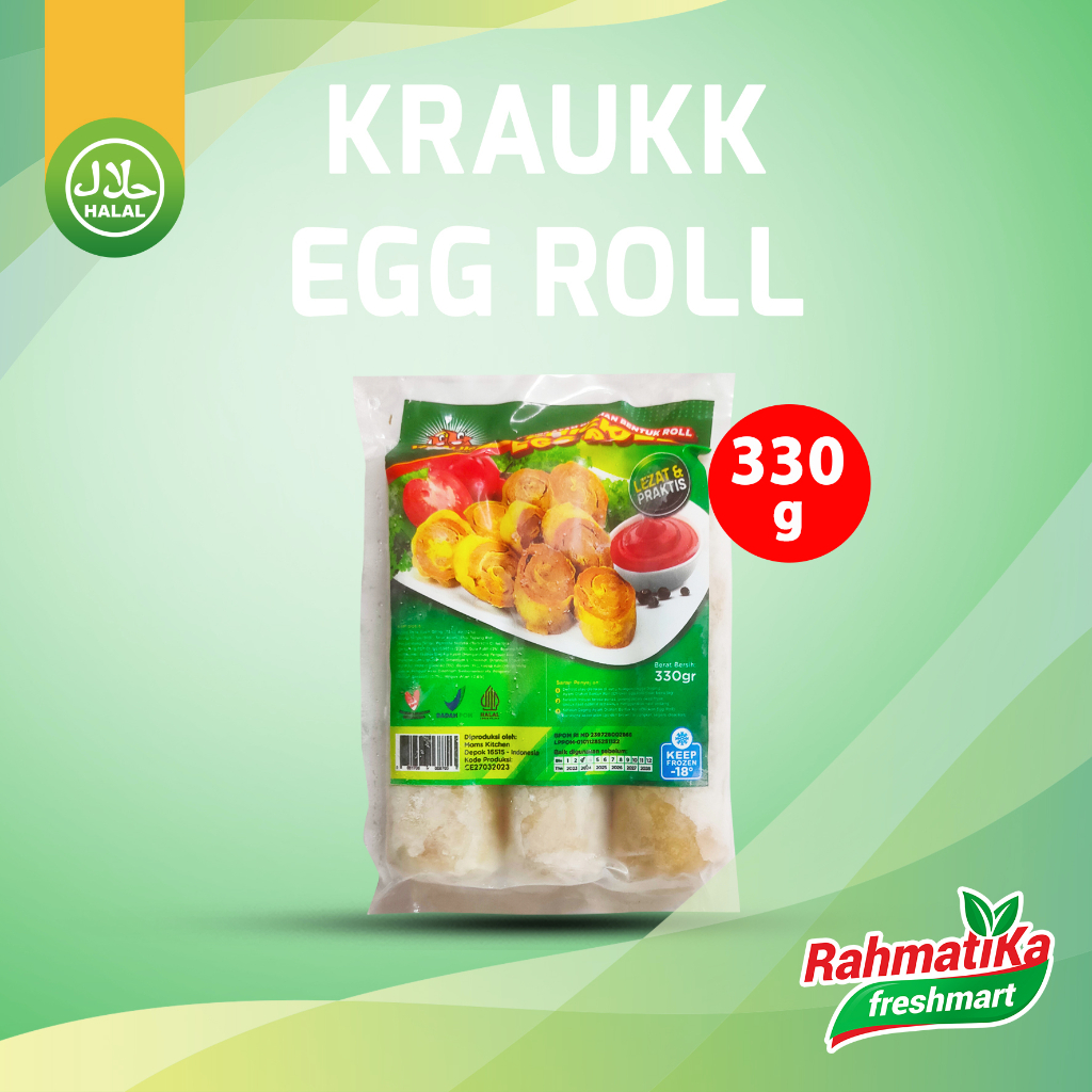 Jual KRAUKK Chicken Egg Roll 330 gram Shopee Indonesia